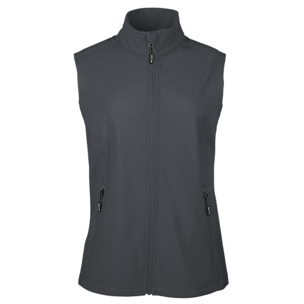 Core365 Ladies' Cruise Two-Layer Fleece Bonded Soft Shell Vest Thumbnail