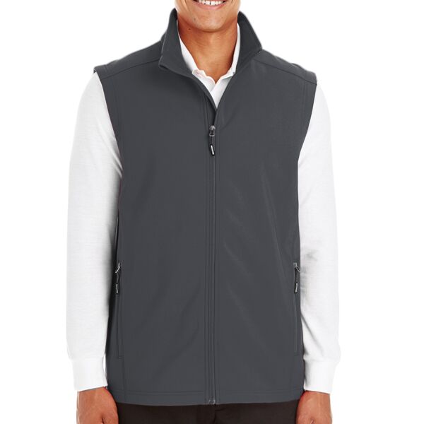 Core365 Men's Cruise Two-Layer Fleece Bonded Soft Shell Vest Thumbnail