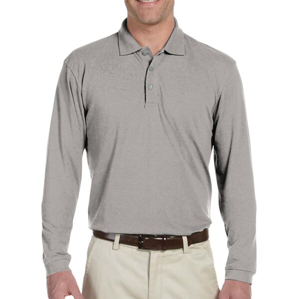 Harriton Men's Easy Blend™ Long-Sleeve Polo Thumbnail