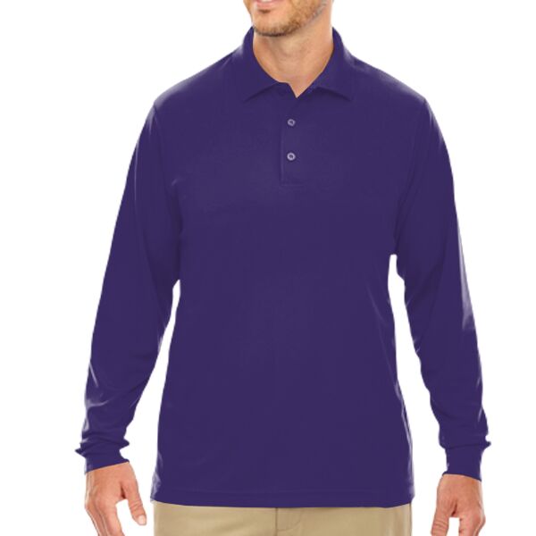 Core365 Men's Pinnacle Performance Long-Sleeve Piqué Polo Thumbnail