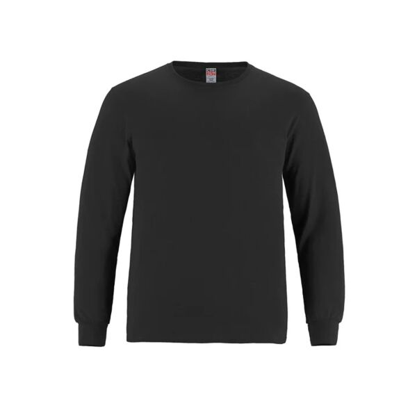 Adult RING SPUN Combed Cotton Long Sleeve Crewneck T-Shirt Thumbnail